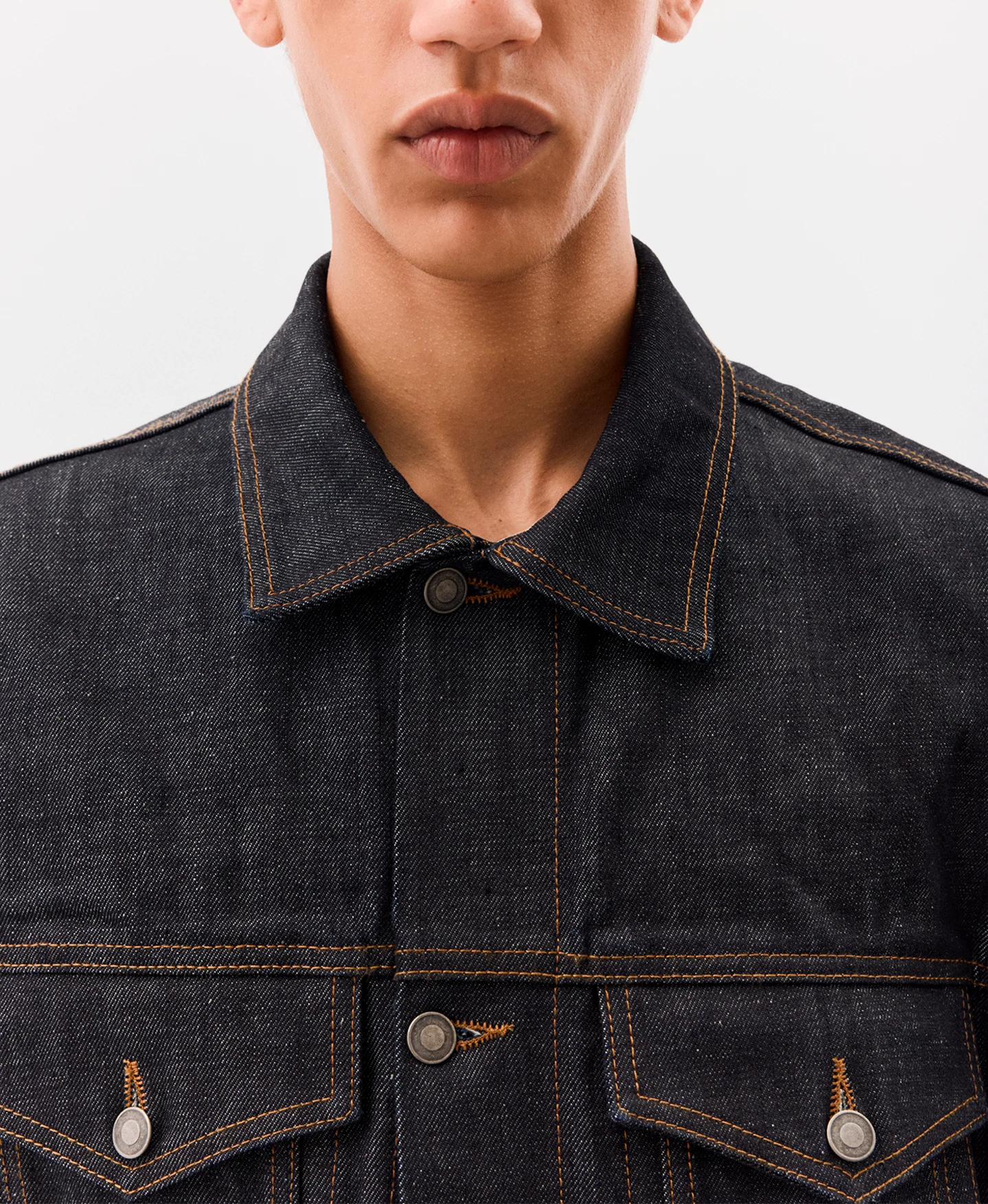 14 oz 'Indigo' Selvedge Raw Denim Jacket - Image 11
