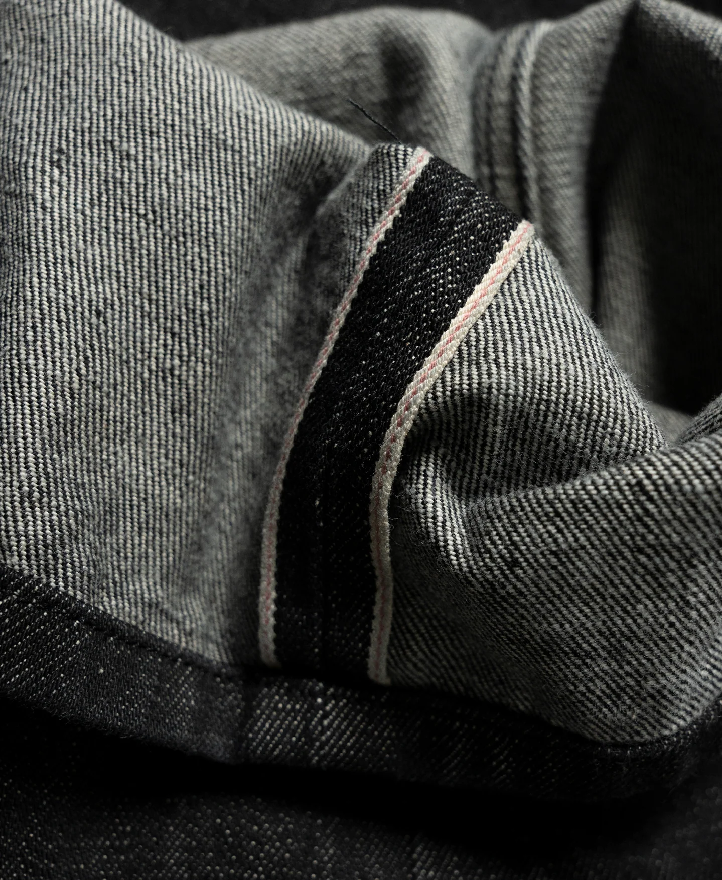 14oz 'Black' Raw Selvedge Denim Jeans - Image 12