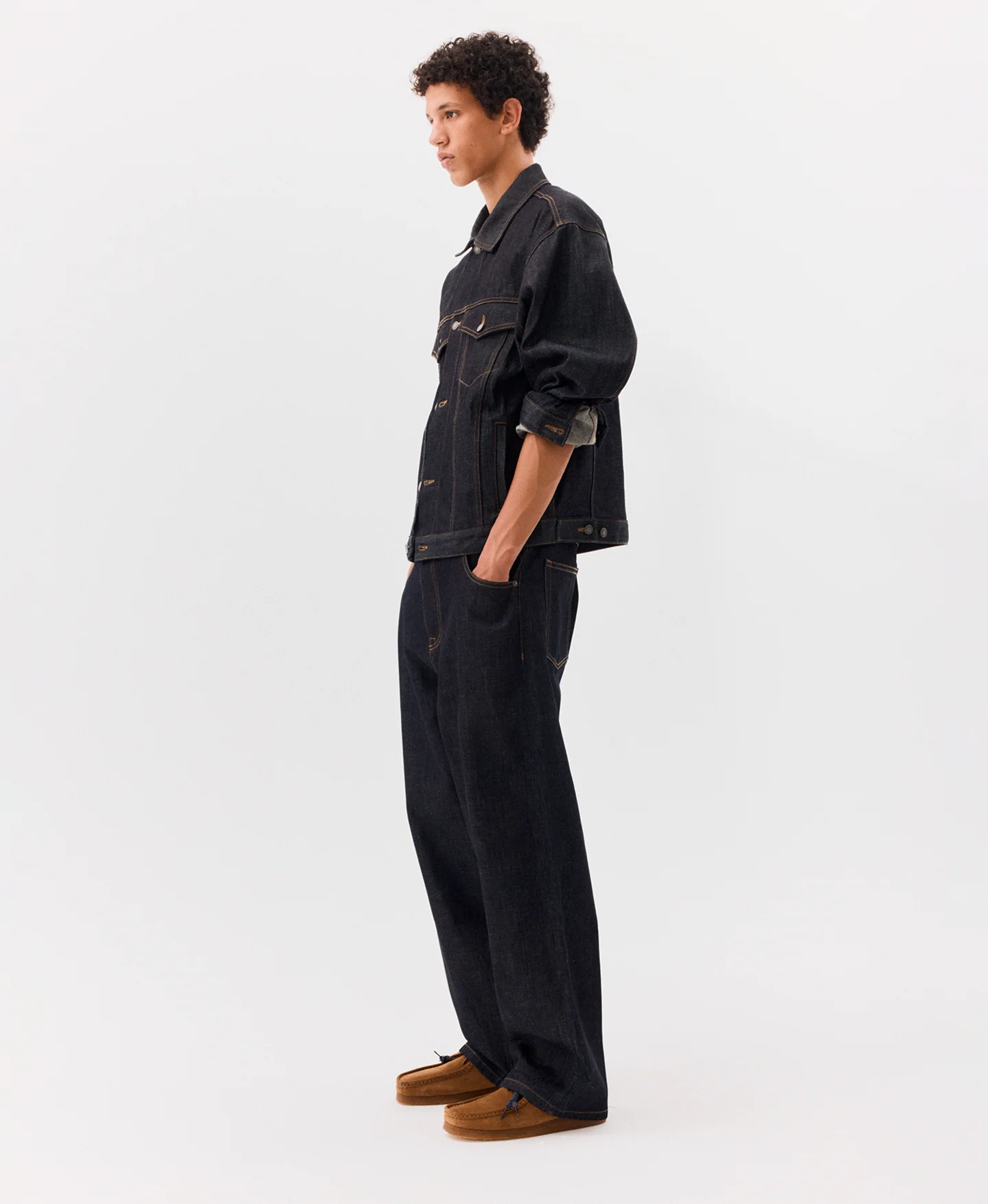 14oz 'Indigo' Selvedge Raw Denim Jeans - Image 9