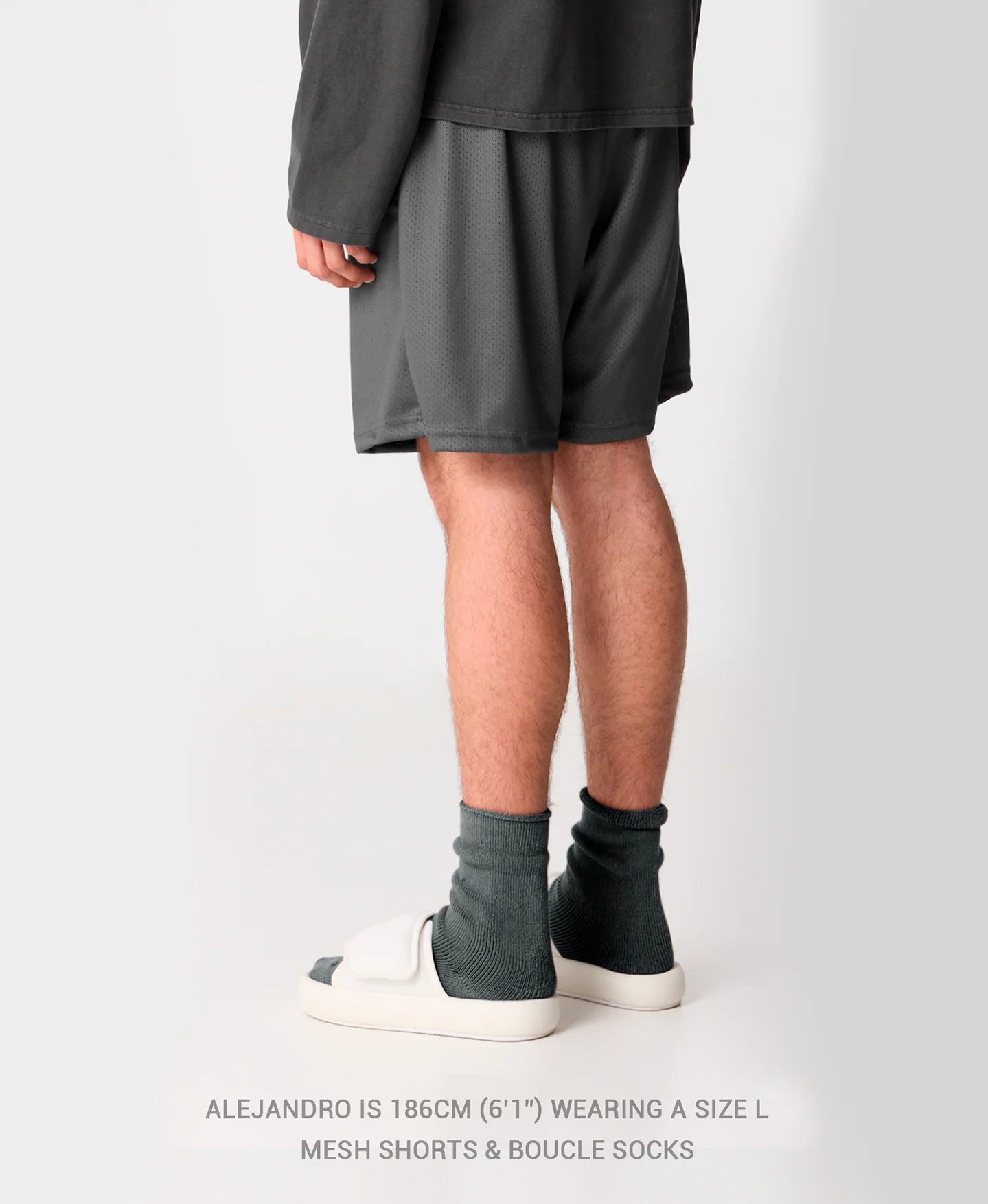 250 GSM 'Vintage Taupe' Mesh Shorts - Image 7
