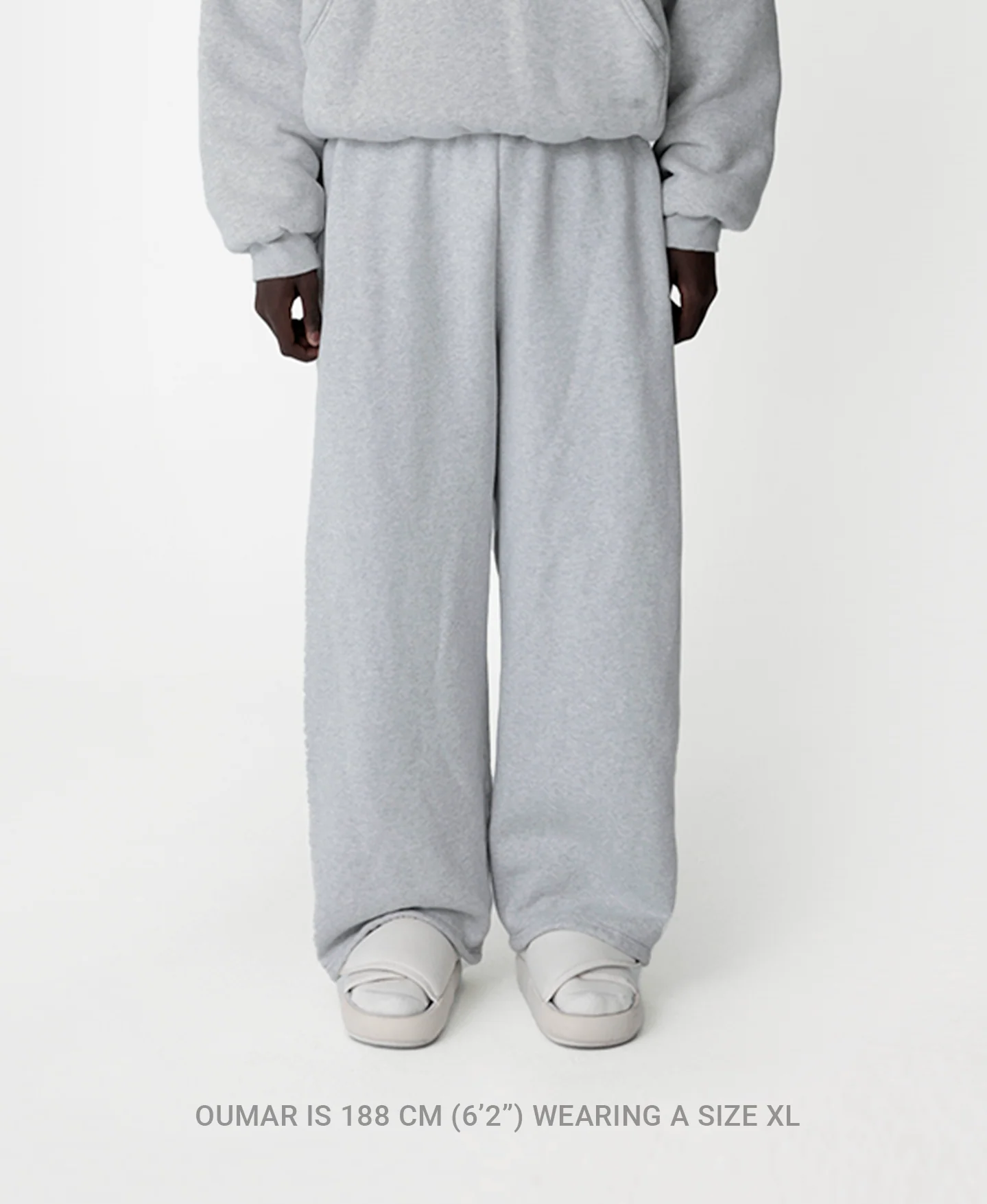 450 GSM 'Bone White' Straight-leg Pants - Image 5