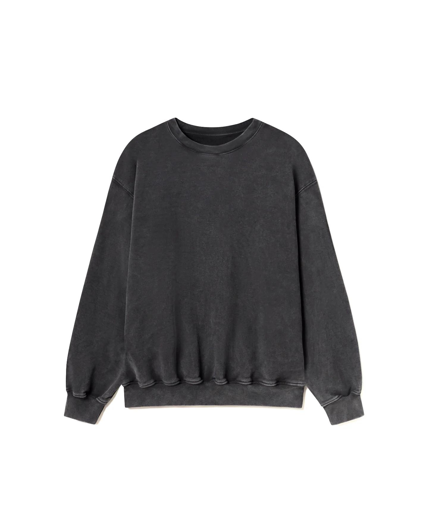 600 GSM 'Vintage Black' Crewneck